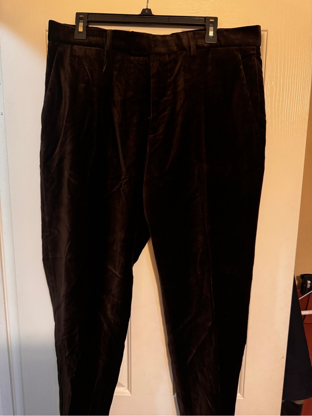 Zara velvet chocolate pants